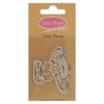 SALE Clearstempel Fizzy Moon Heart Chain