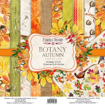 Fabrika Decoru 12x12 Paper Pack Botany Autumn