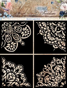 Feelings of Freedom Stencil Mask Mandala Quarters #192