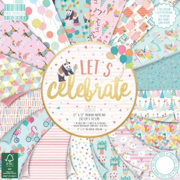 First Edition 12x12 FSC Paper Pad Let´s Celebrate #188