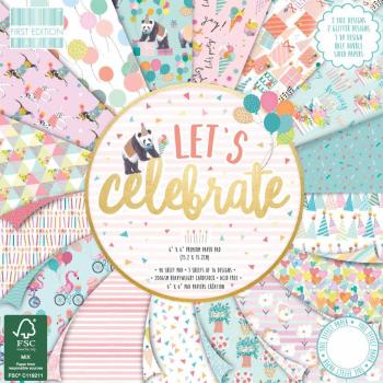 First Edition 6X6 Premium Paper Pad Let´s Celebrate #190
