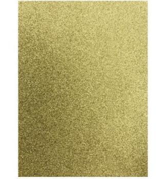 Hobby Crafting Fun Glitter Foam Sheets Gold #12315-1532