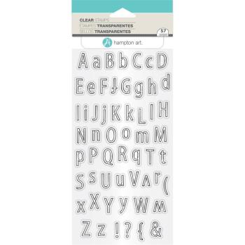 Hampton Art Clear Stamps Alphabet Outline #SC0781