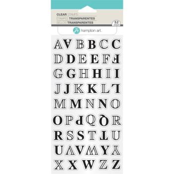 Hampton Art Hot Fudge Clear Stamps Layer Alphabet #SC0780