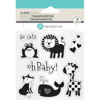 Hampton Art Janet Dunn Clear Stamps Oh Baby! #SC0764