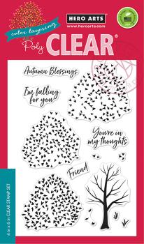 Hero Arts Clear Stamp Color Layering Autumn Trees#CM191
