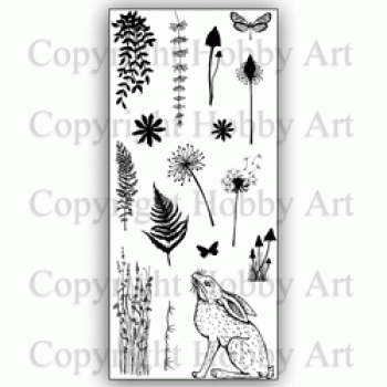 Hobby Art Clear Stamps Hedgerow Hare