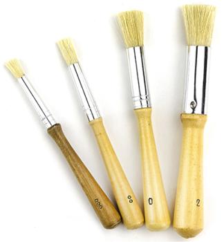 Hobby Crafting Stenciling Brushes (4er Pinsel Set) #3001