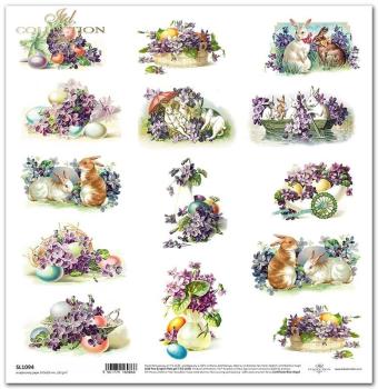 ITD Collection 12x12 Sheet Easter Flower Post SL1094
