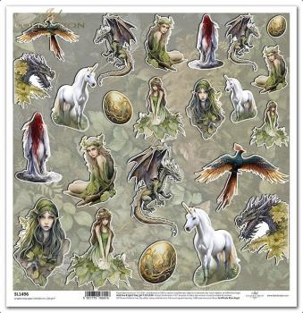 ITD Collection 12x12 Sheet Mysterious Creatures SL1496