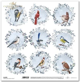 ITD Collection 12x12 Paper Sheet Decorated w. Frost #1078