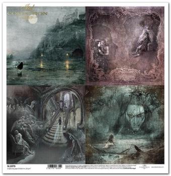 ITD Collection 12x12 Paper Sheet Gothic Stories #1073