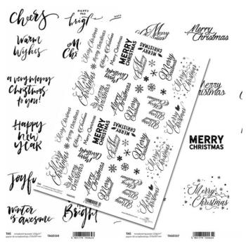 ITD Collection A4 Paper SET Christmas Texte