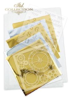 ITD Collection A4 Rice Paper Creative Set Steampunk