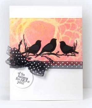 Impression Obsession Cling Stamp Birds on a Branch