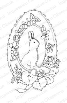 Impression Obsession Cling Stamp Chocolate Bunny