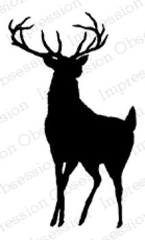 Impression Obsession Stamp Buck Silhouette