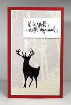 Impression Obsession Stamp Buck Silhouette