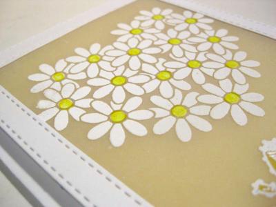 Impression Obsession Stamp Daisy Heart Reverse
