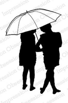 Impression Obsession Stamp Umbrella Silhouette