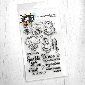 SALE Inkon3 Clear Stamp Set Dance & Twirl