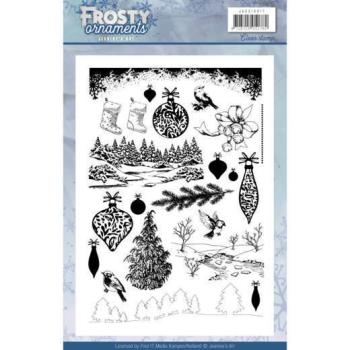 Jeanines Art Clear Stamps Frosty Ornaments #JACS10017
