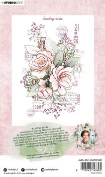 Jenine's Mindful Art Clear Stamp Sending Roses nr. 481