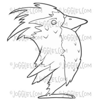 Joggles Cling Mounted Stamp The Bird Earl