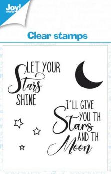 Joy Crafts Clear Stamp Sterne Text EN #0573