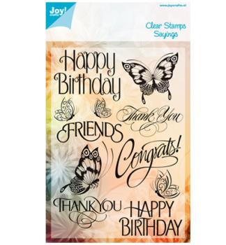 Joy!Crafts Clear Stamps Set Sayings