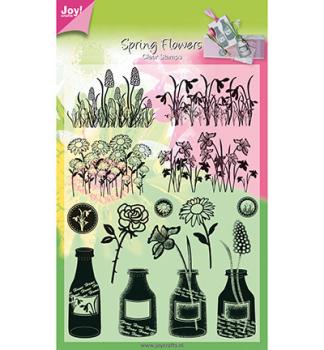 Joy!Crafts Clearstamp - Blumen/Flaschen