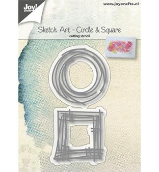 Joy!Crafts Stanze Sketch Art Circle & Square 6002/1037