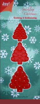 Joy Crafts Stanzschablone 3 Weihnachtsbäume #6002/2002