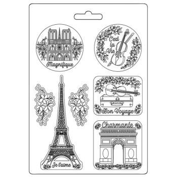 K3PTA4560 Stamperia A4 Mould Oh La La Tour Eiffel