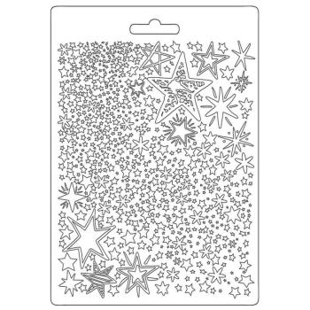 Stamperia A5 Mould Christmas Patchwork Stars #584