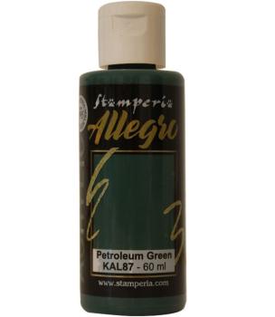 KAL87 Stamperia Allegro Acrylic Paint Petroleum Green