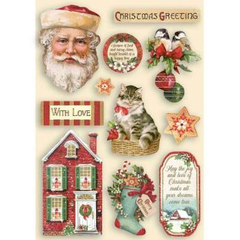 Stamperia A5 Wooden Classic Christmas #108