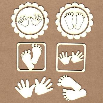 KORA Projects Chipboard Hands and Feet #2071