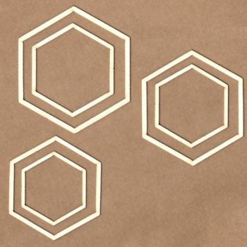 KORA Projects Chipboard Hexagon #2458