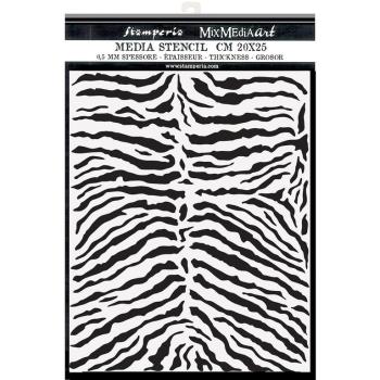 Stamperia Thick Stencil Savana Zebra Pattern KSTD101