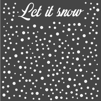 Stamperia Stencil Let´s Snow #52