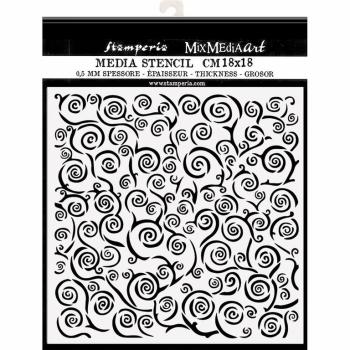 Stamperia Stencil Klimt Spiral Pattern #KSTDQ63