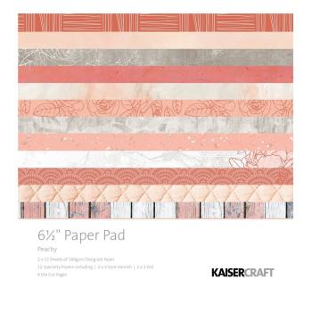 Kaisercraft 6.5 x 6.5 Inches Paper Pad Peachy #PP1054