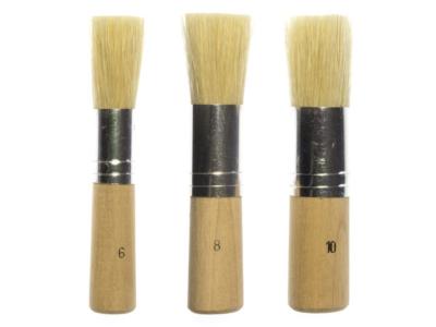 Kangaro Stencil Brushes Set No.10 - 8 - 6
