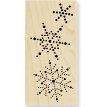 Stampendous Wooden Stamp Dotted Snow Border L100