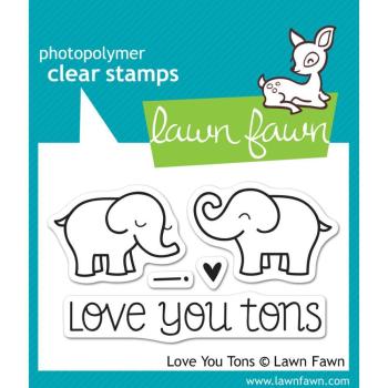 Lawn Fawn Clear Stamp Love You Tons