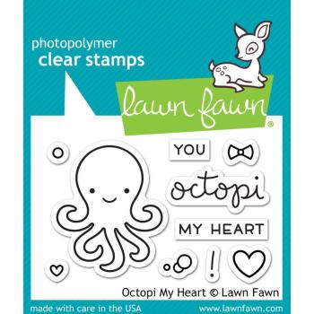 Lawn Fawn Clear Stamps Octopi My Heart #LF1295