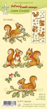Leane Creatief Stamps Autumn Squirrels 55.8771