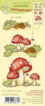 Leane Creatief Stamps Autumn Mushrooms 55.8757