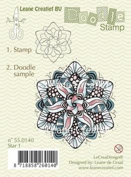 Leane Creatief Doodle Stamp Star 01 - 55.0140